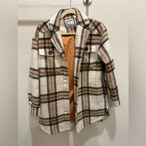 Old Navy “shacket” Jacket - Brown and Cream
